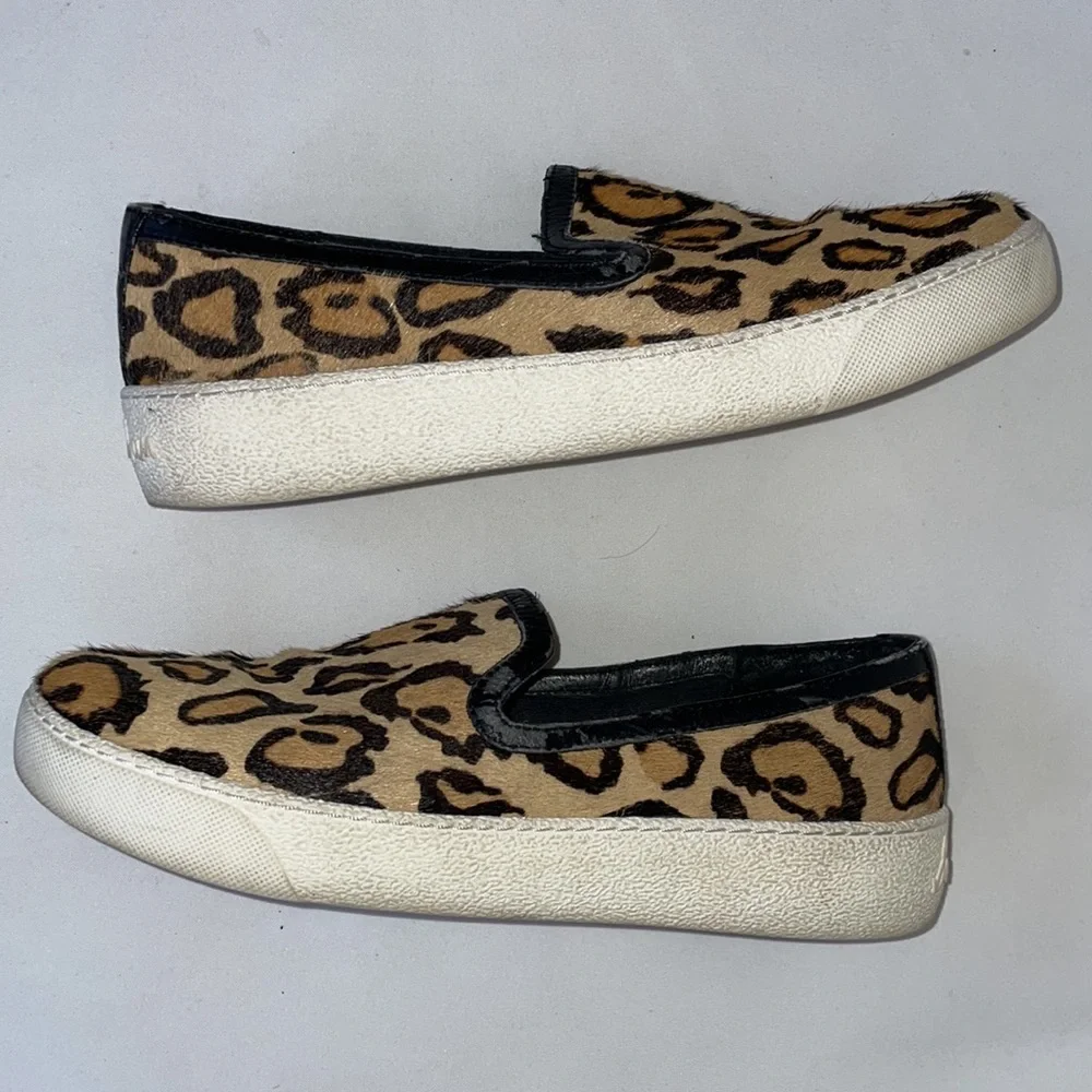 Sam Edelman Leopard Calf Hair Slip-ons